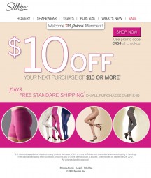 Free $10 Purchase at Silkies